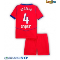 Maglie da calcio Paris Saint-Germain Lucas Beraldo #4 Terza Maglia Bambino 2025-26 Manica Corta (+ Pantaloni corti)
